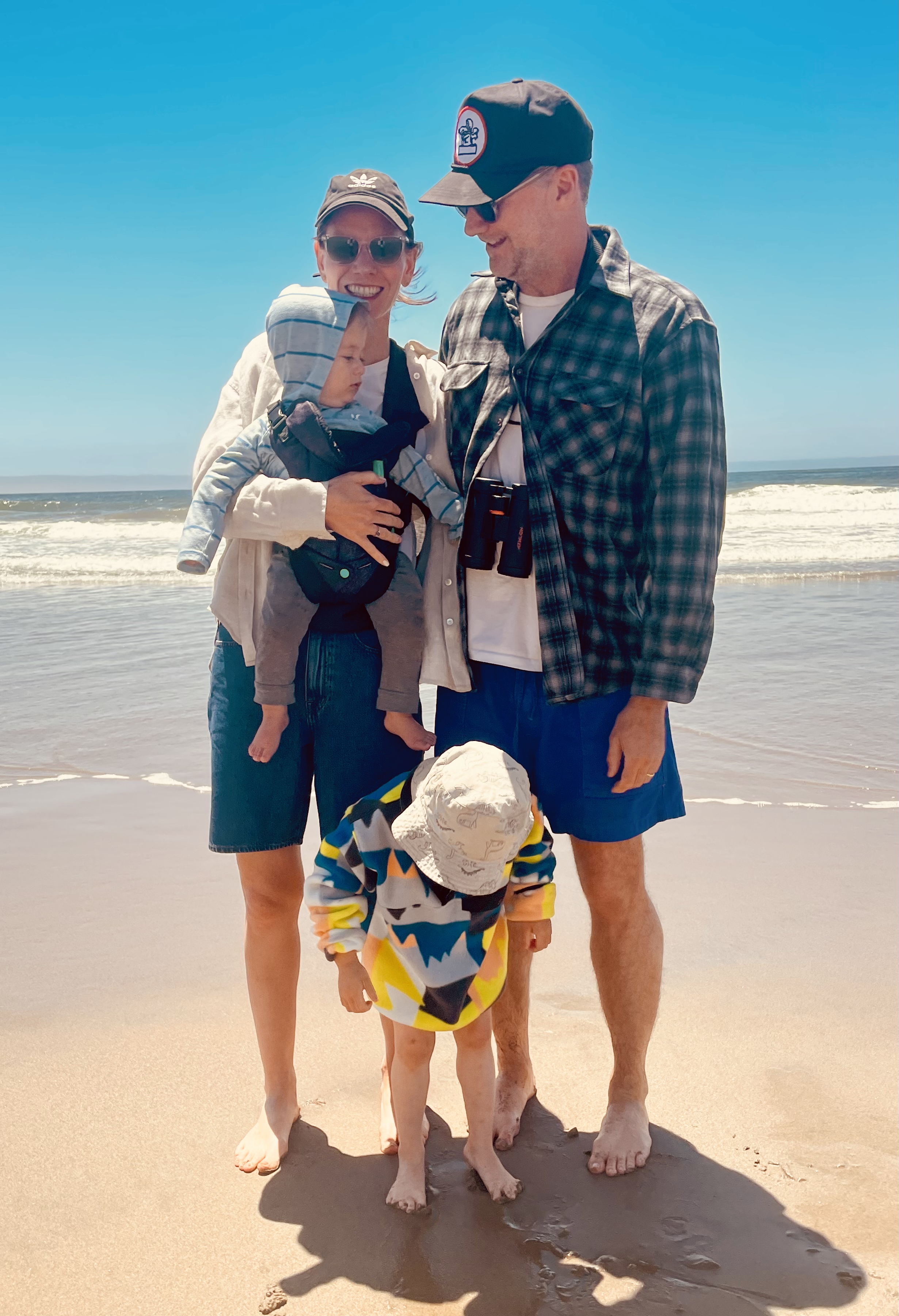 Rebecca, Carl, Max, & Archie at Pajaro Dunes, June 2025